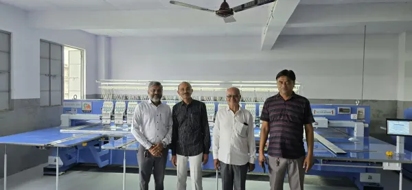 With customers at their unit