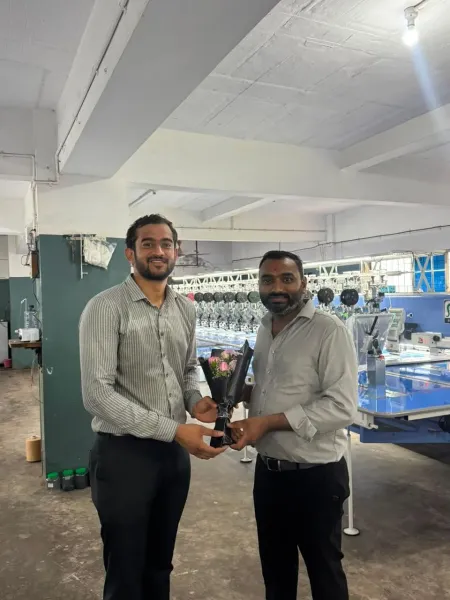 Thanking a customer at handover