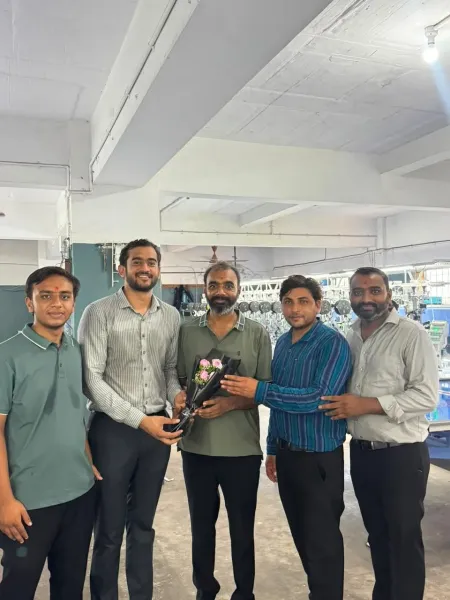 With the customer's team